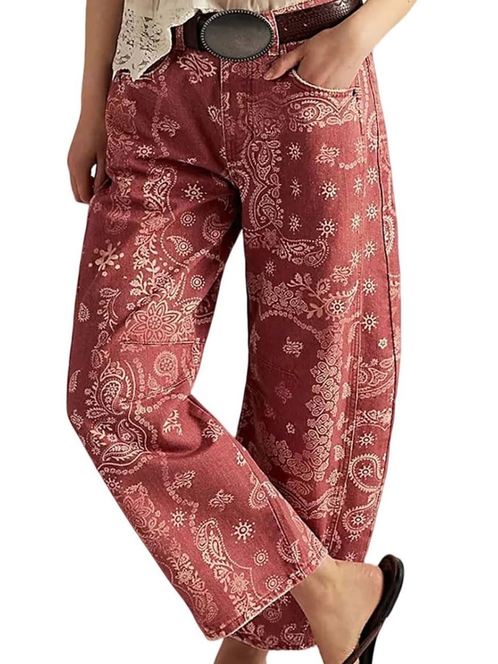 Women’s Baggy Barrel Boyfriend Jeans
